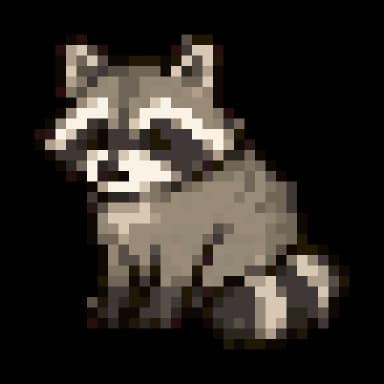 Raccoon artwork preview
